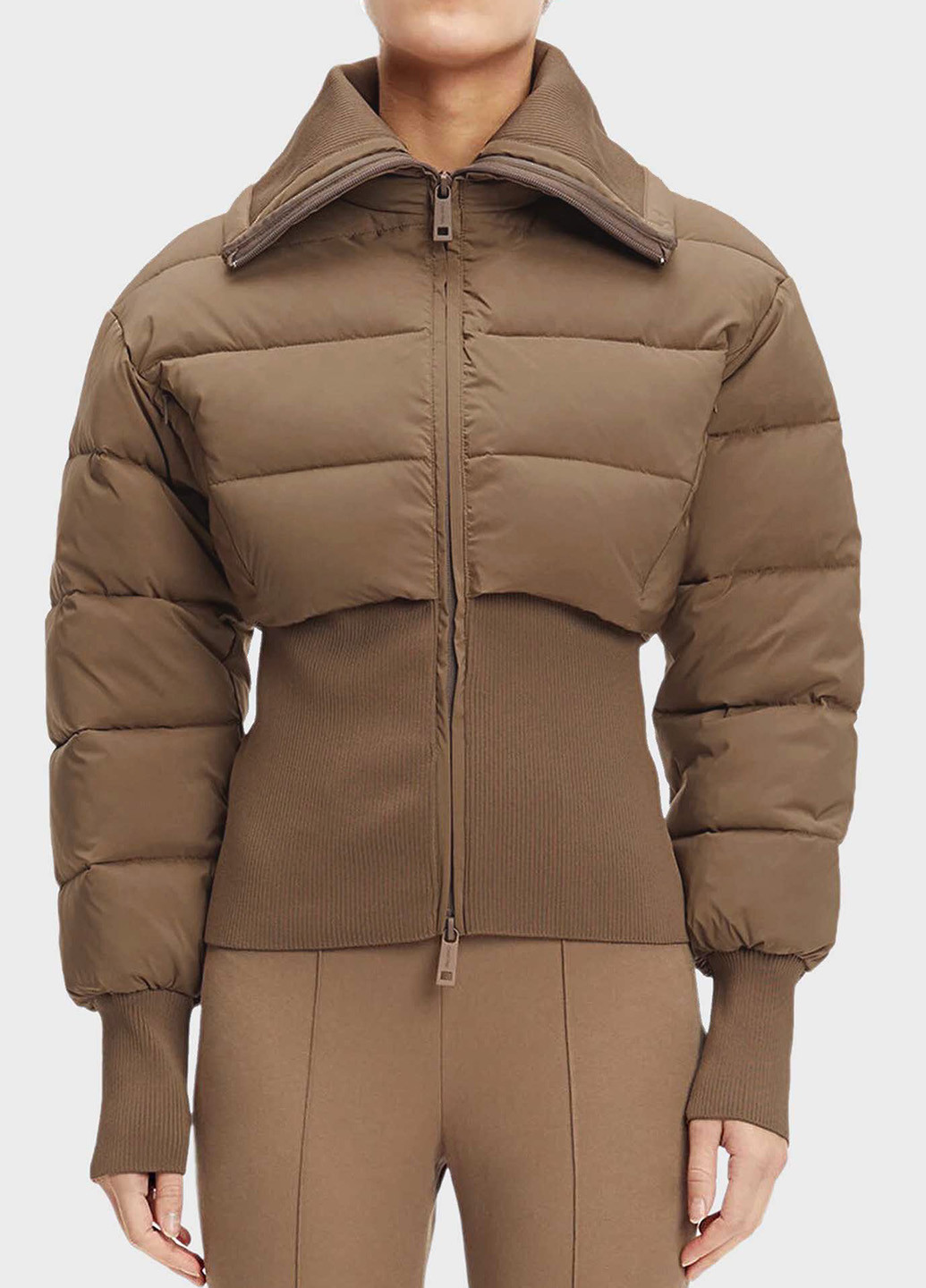 Коричневая зимняя куртка Calvin Klein