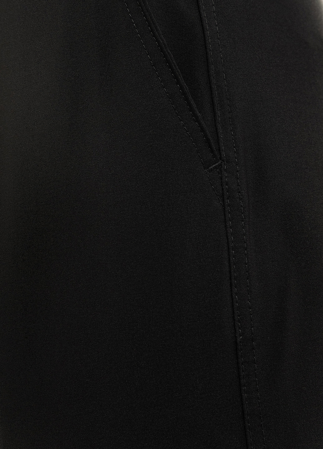 Черные кэжуал демисезонные укороченные, зауженные брюки befree