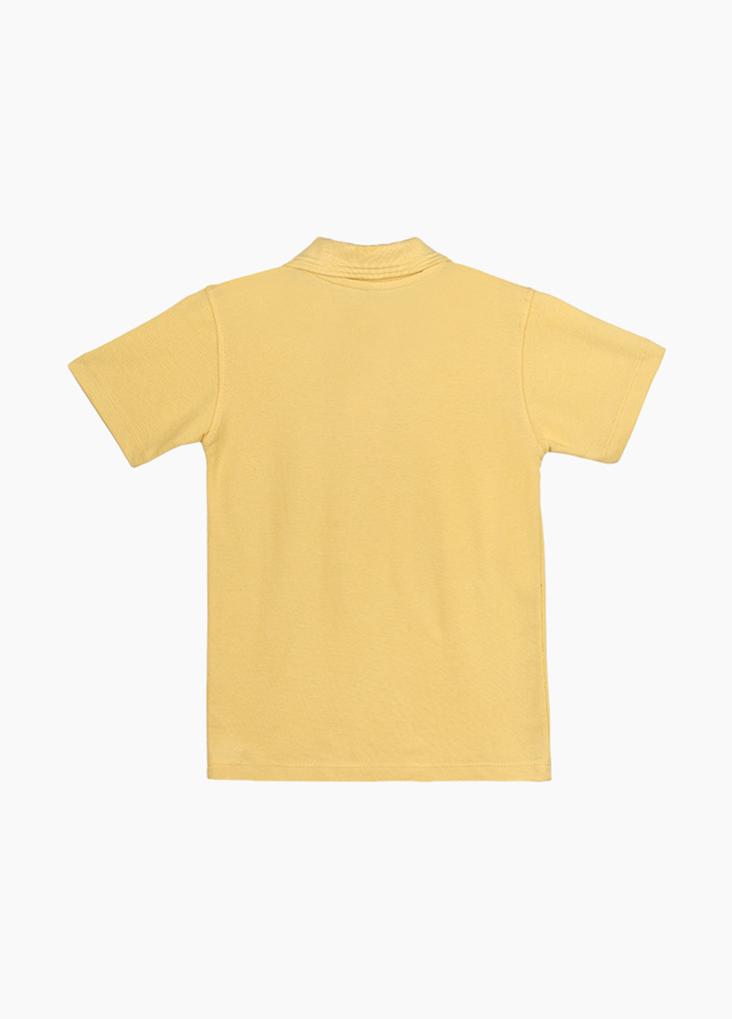 Желтая детская футболка-поло для мальчика Pitiki kids однотонная