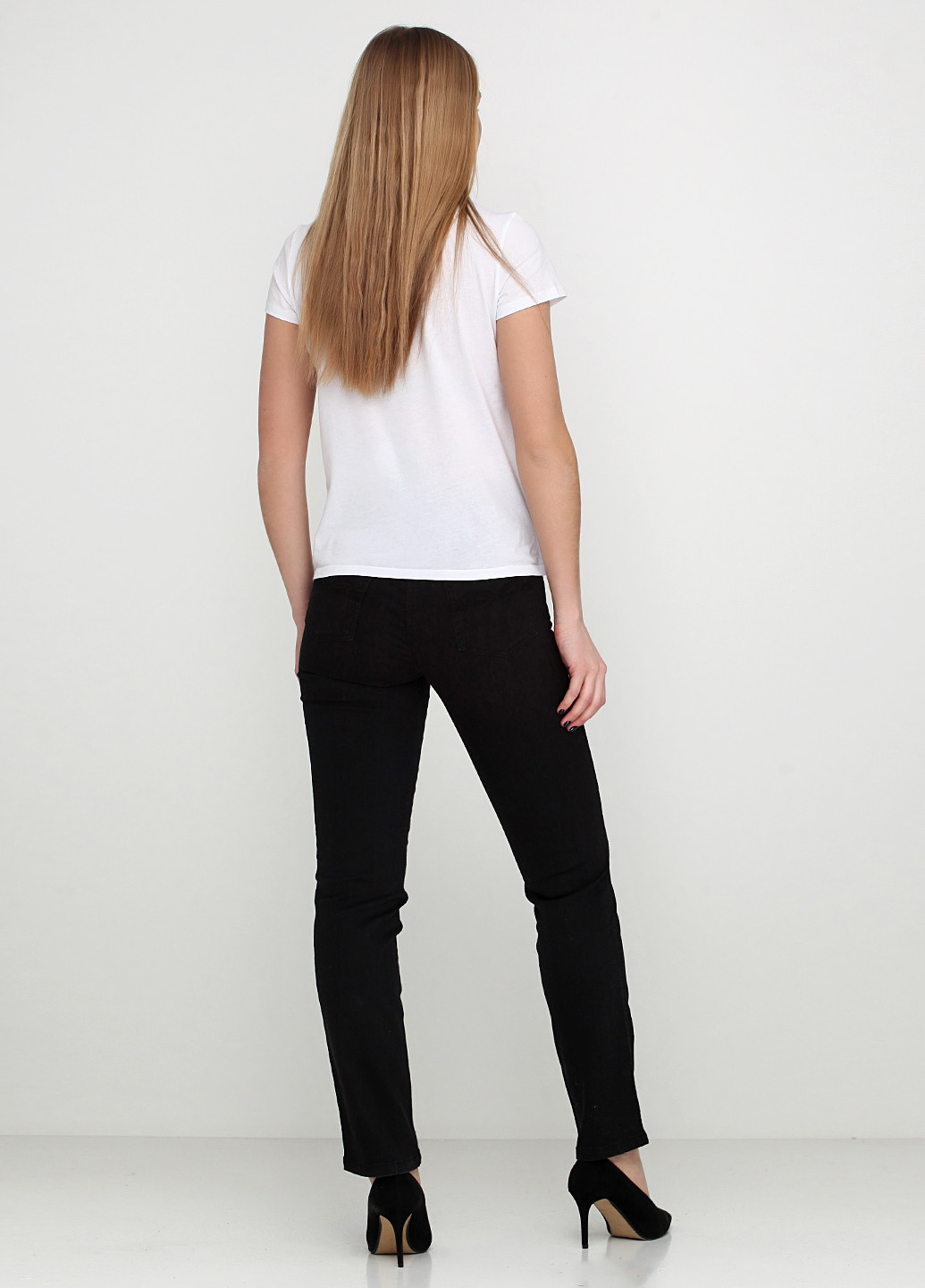 Джинси Brandtex Collection завужені однотонні чорні джинсові
