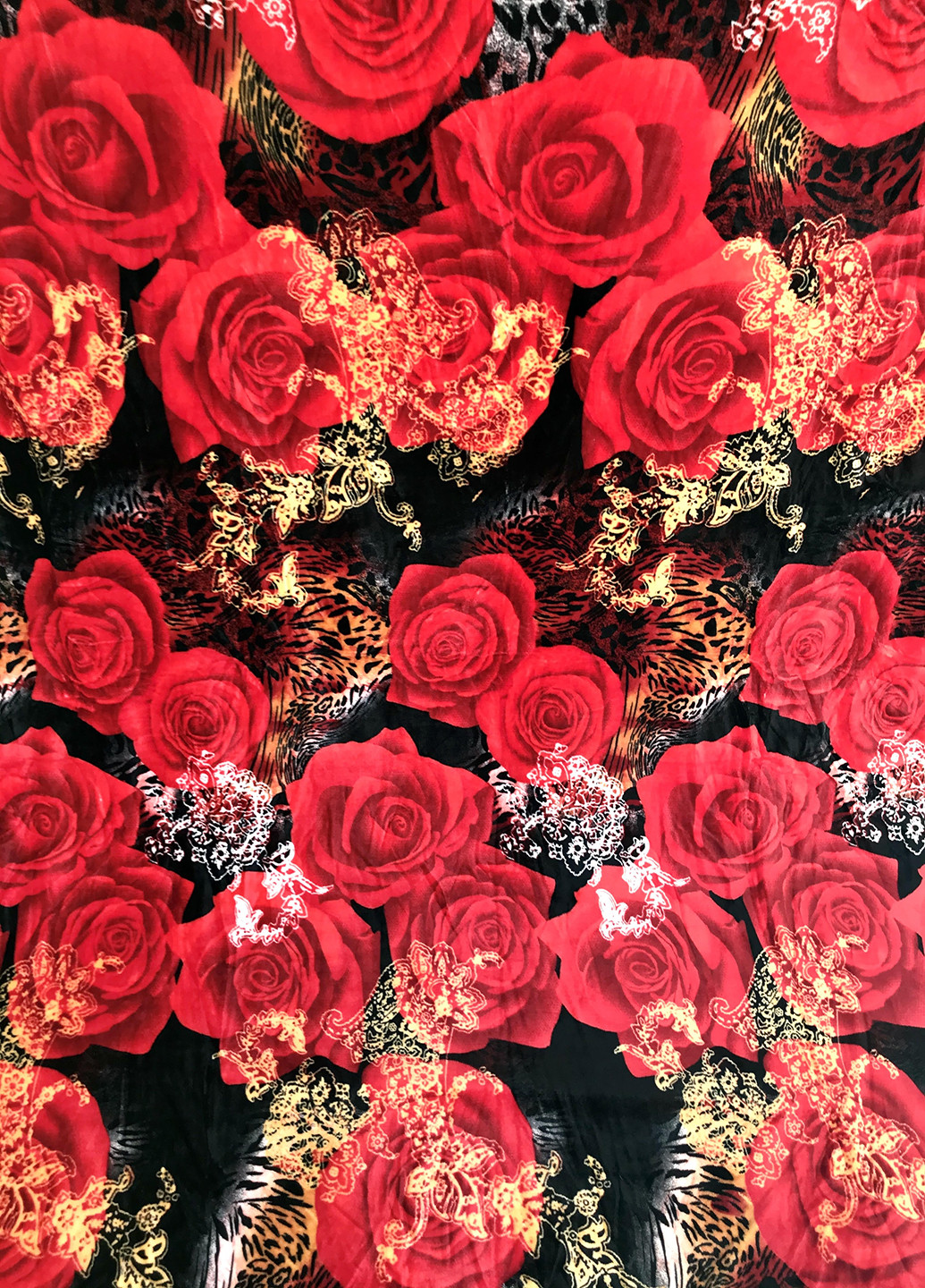 Плед мікрофібра пухнатий і густий, 170*250см "Червона троянда" Mulberry-Home (197278695)