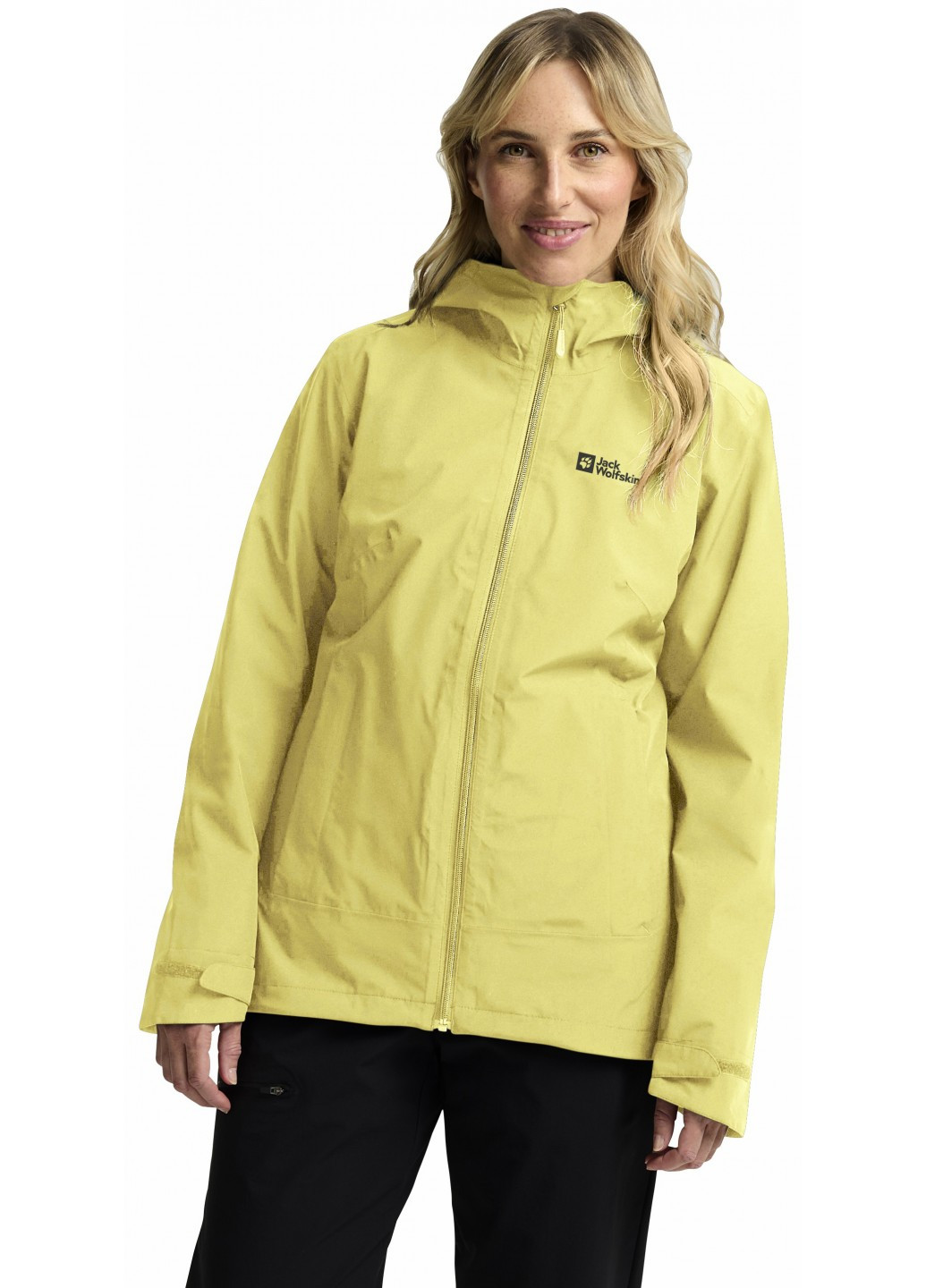 Гірчична демісезонна куртка куртка-трансформер Jack Wolfskin 1115621_M0064