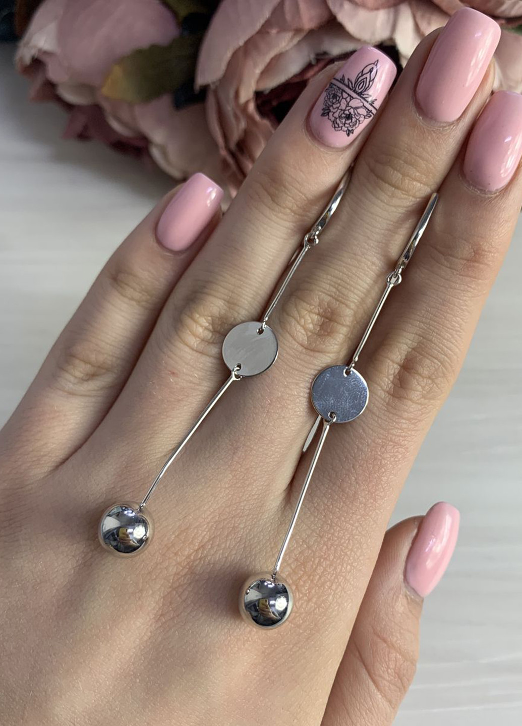 Сережки Silver Flame (181093187)