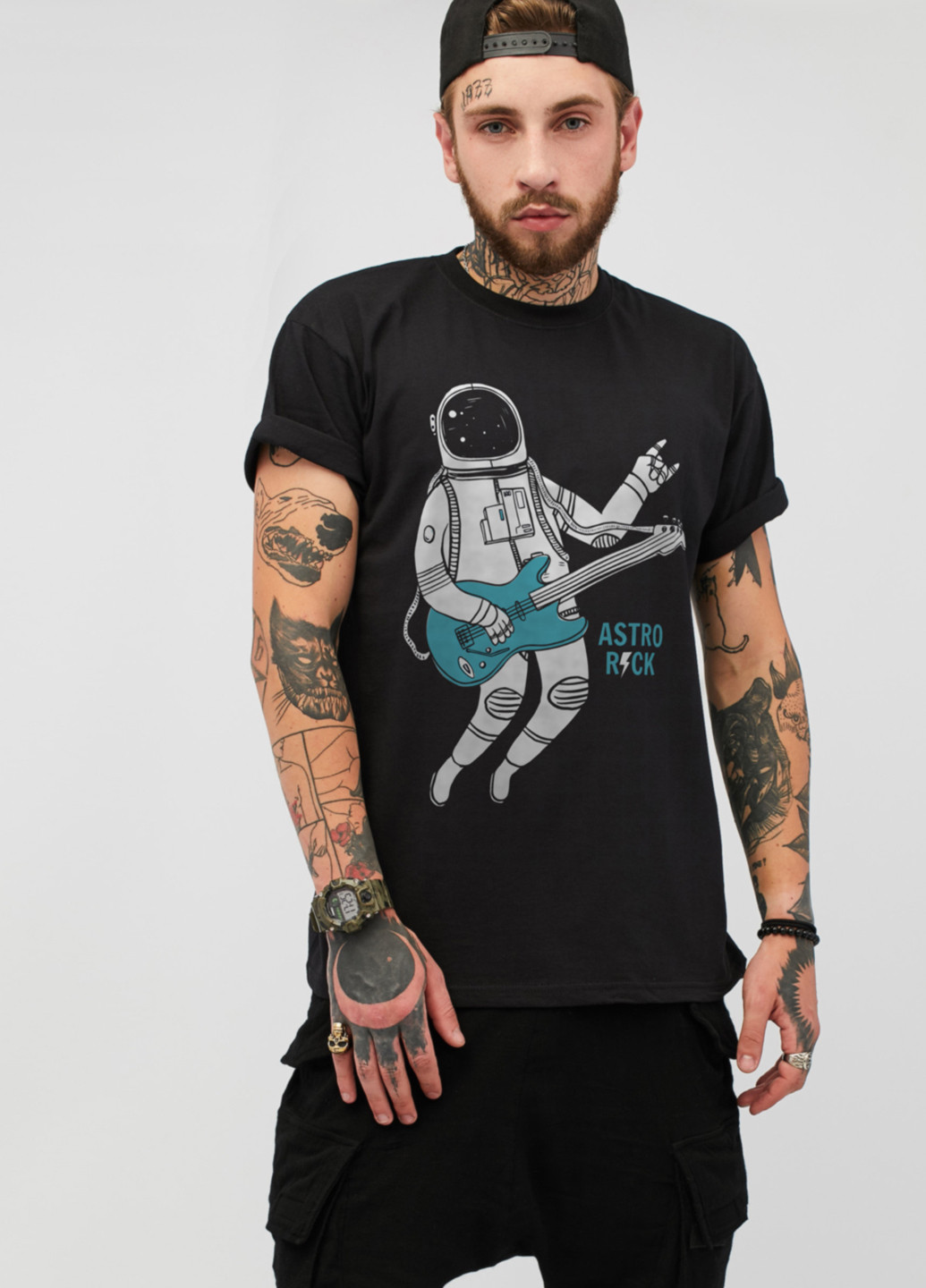 Чорна футболка YAPPI