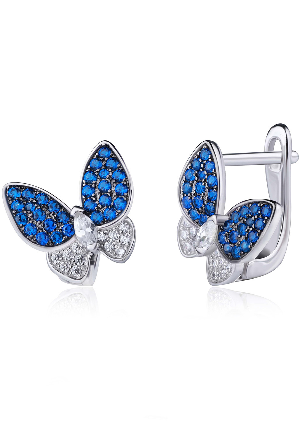 Срібні сережки з фіанітами ск2фс / 2007 Silvex925 (201169021)