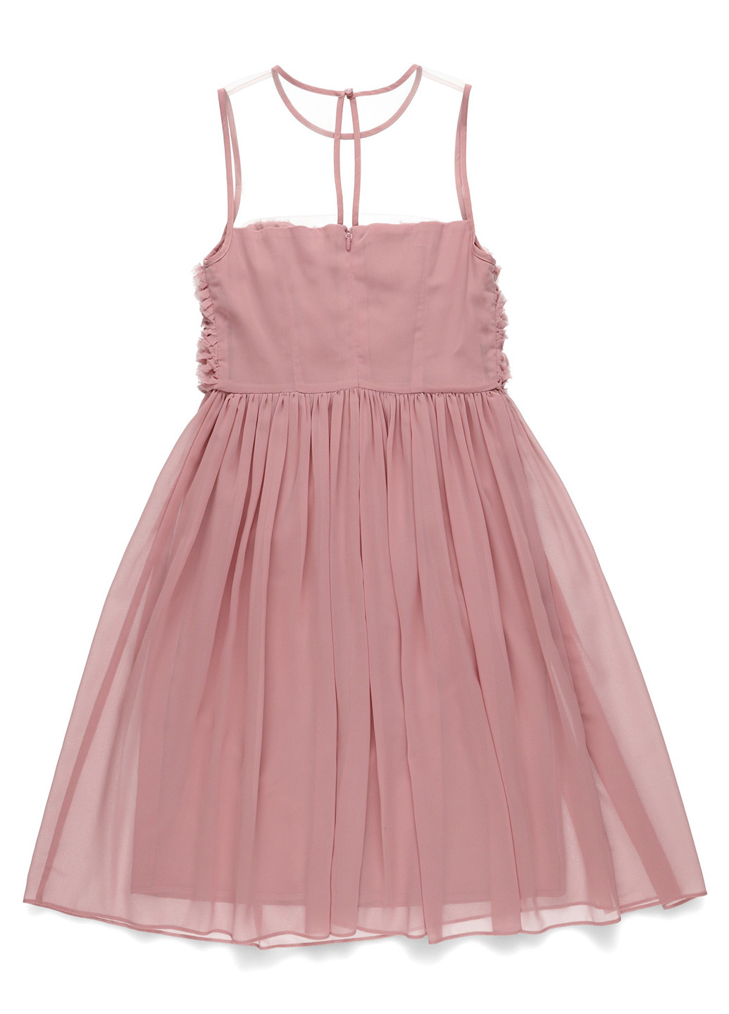 Рожево-лілова коктейльна, вечірня сукня з пишною спідницею Apart однотонна