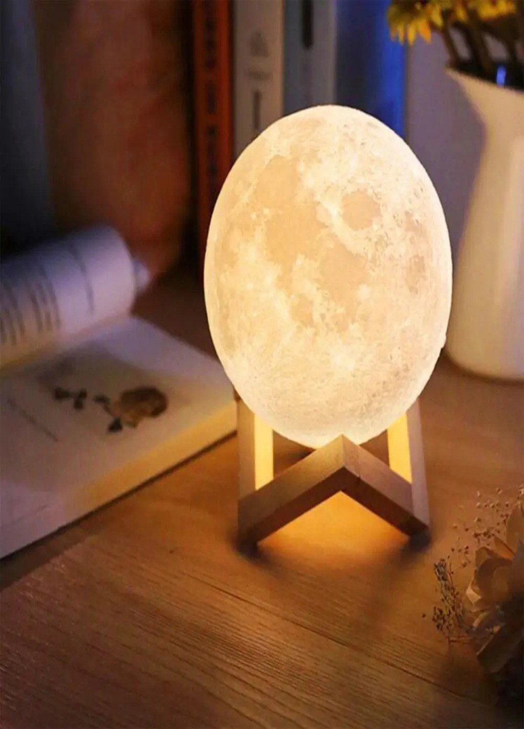 Настольный светильник ночник / Лампа Луна - Magic 3D Moon Light Art (253033862)