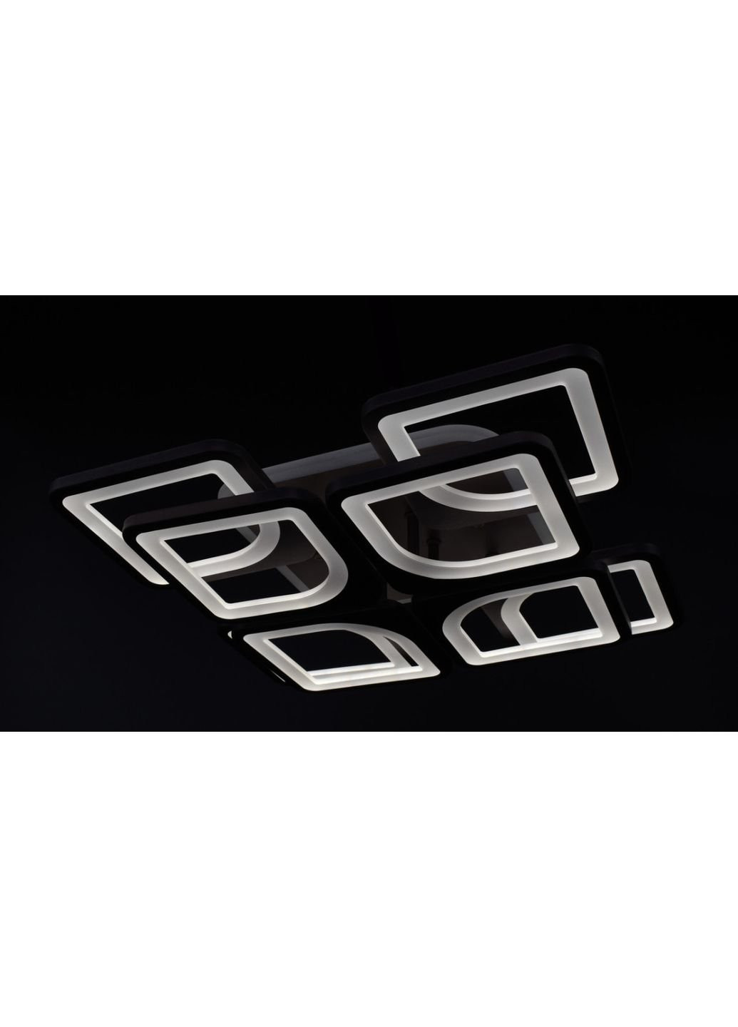 Люстра потолочная LED с пультом A2281/4+4S-RGB-cf Коричневый 11х43х43 см. Sunnysky (253627038)