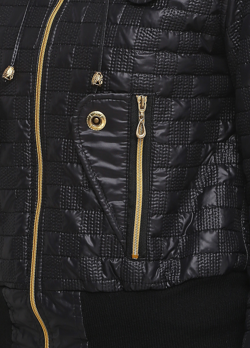 Чорна демісезонна куртка R&G