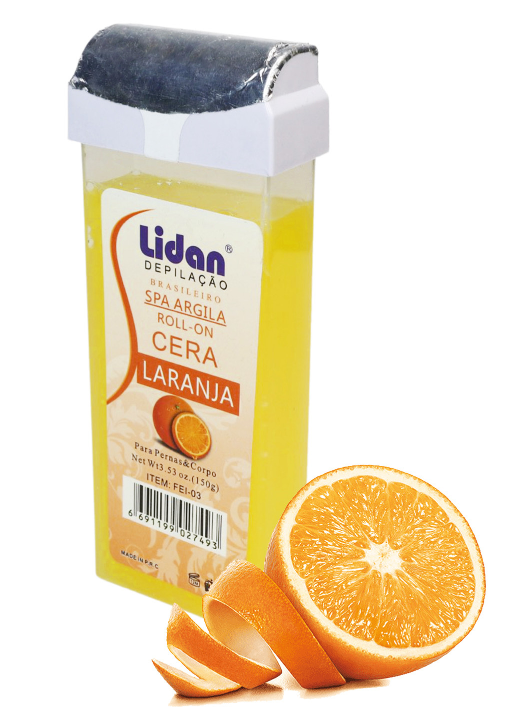 Воск для депиляции Lidan в картридже 100мл Апельсин UFT