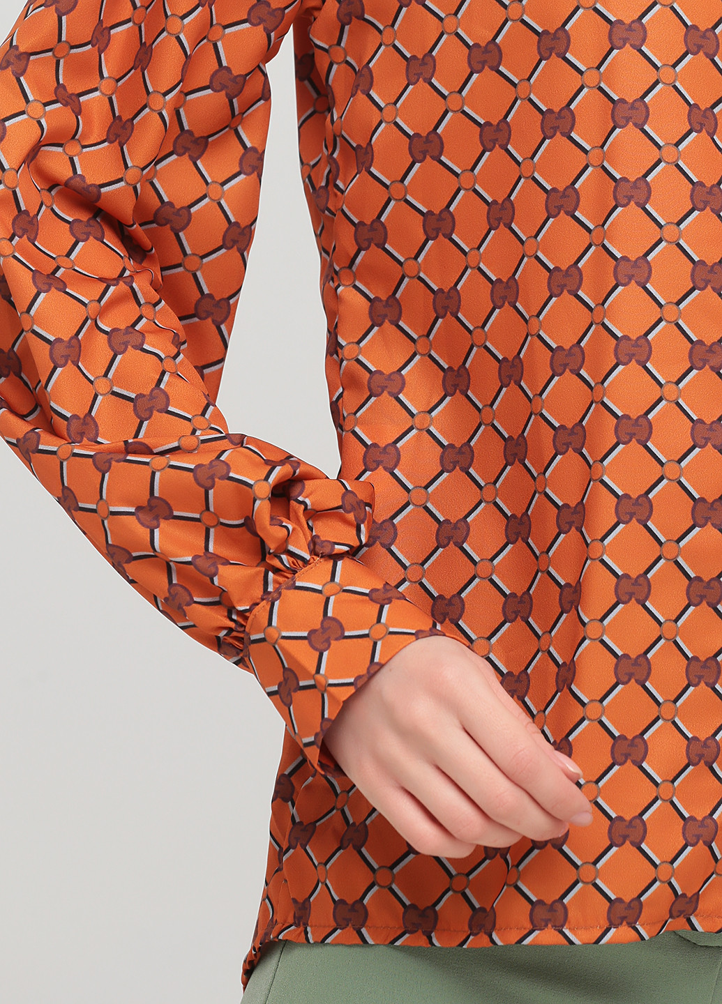Оранжевая демисезонная блуза New Imperial