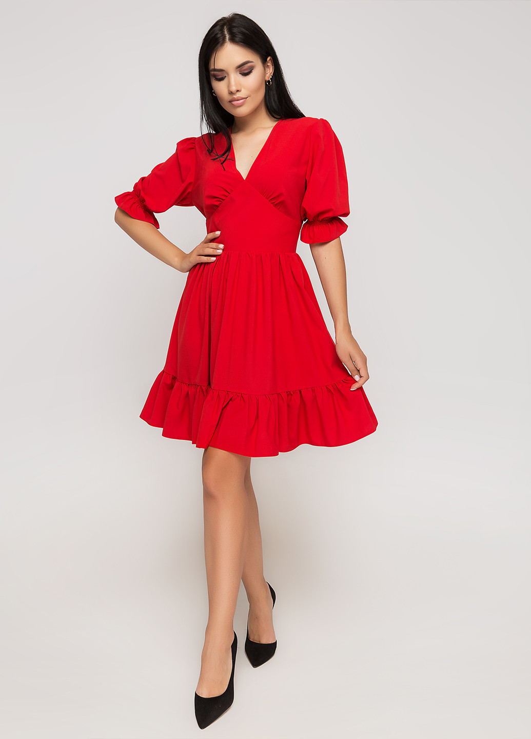 Червона коктейльна сукня Simply Brilliant однотонна