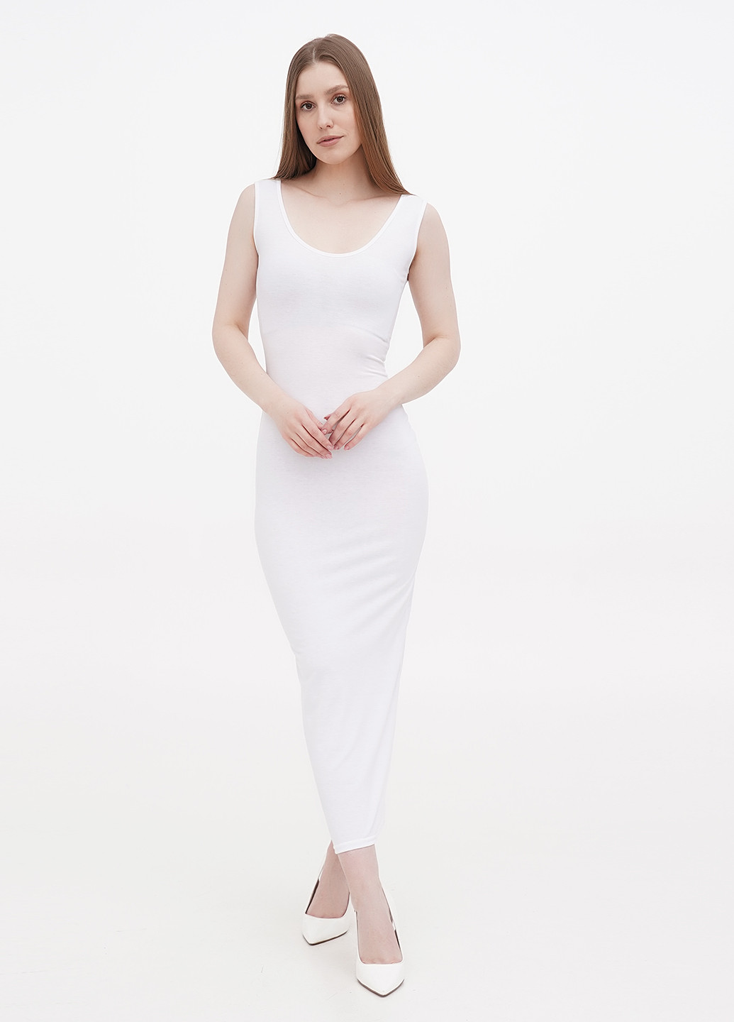Білий кежуал сукня футляр Boohoo однотонна