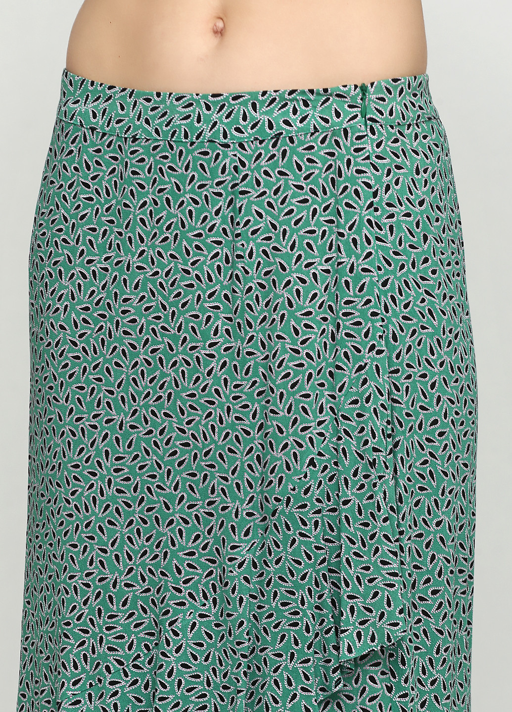 Костюм (блуза, спідниця) BRANDTEX COPENHAGEN спідничний абстрактний зелений кежуал віскоза