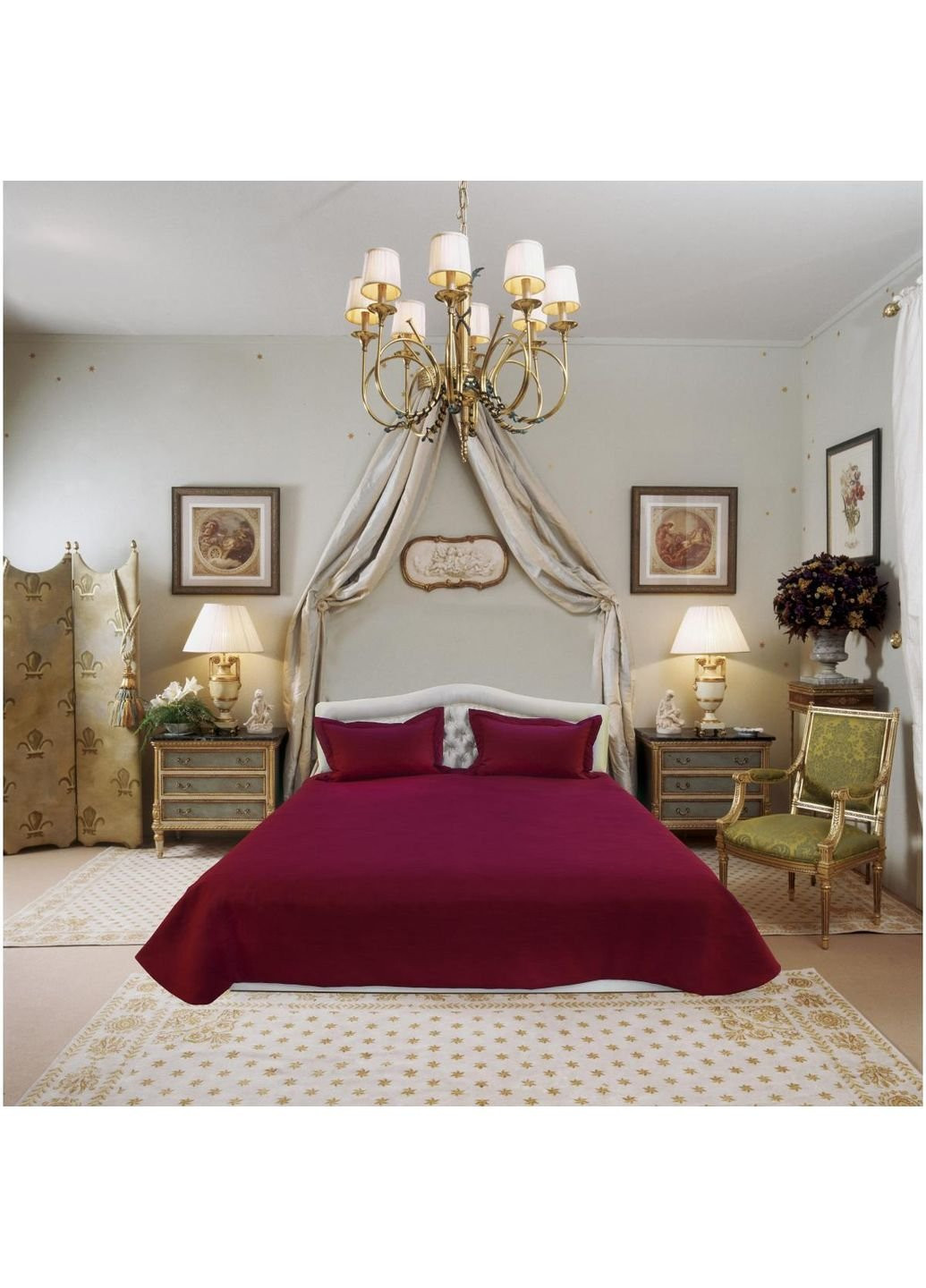 Покрывало AR-A107096-Burgundy 250х260 см бордовое Arya (253658623)