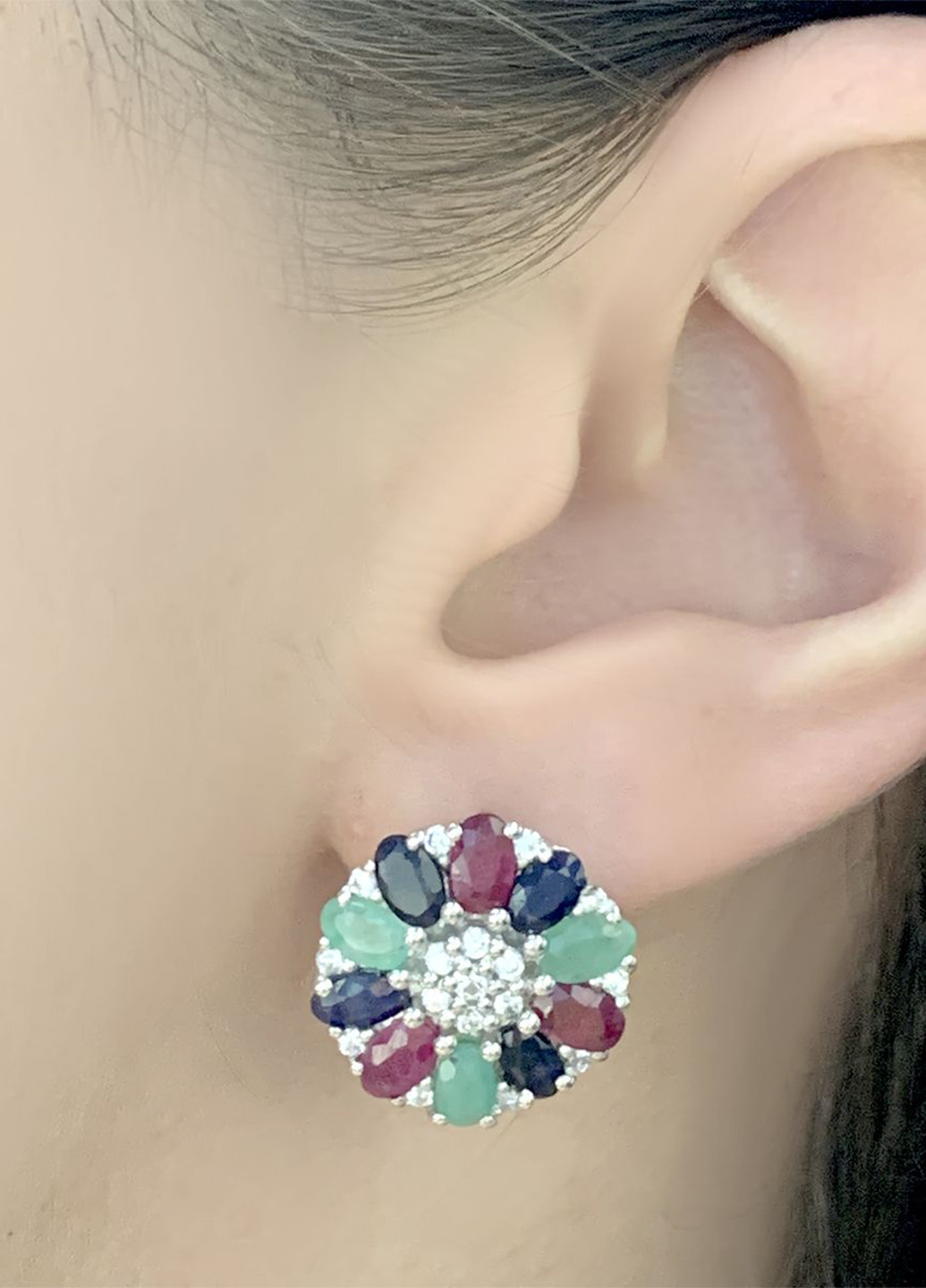 Серьги Silver Flame (164343106)