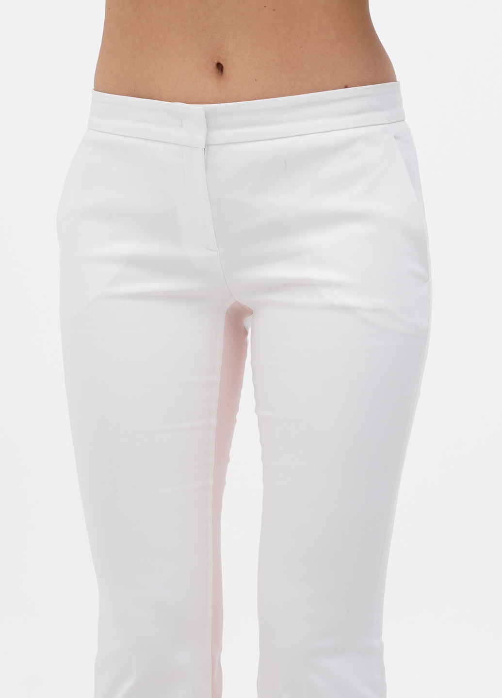 Белые кэжуал летние укороченные, зауженные брюки Liu Jo