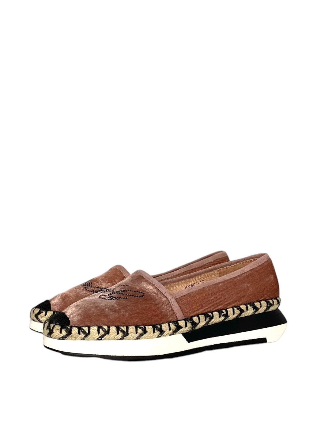 Темно-розовые эспадрильи Big Rope однотонный джут, стразы (294942080)