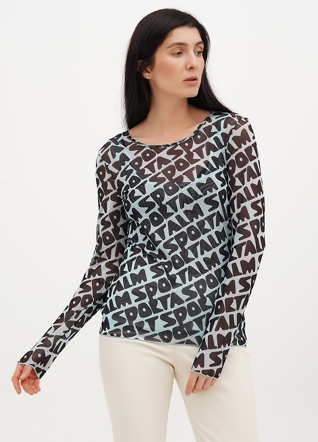 Голубая блуза Sportalm