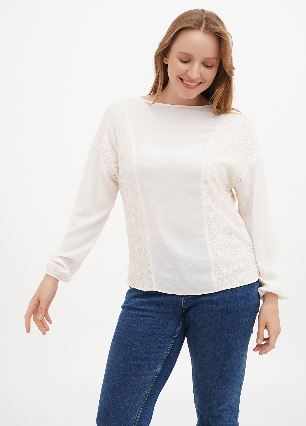 Молочная блуза Sassofono Club