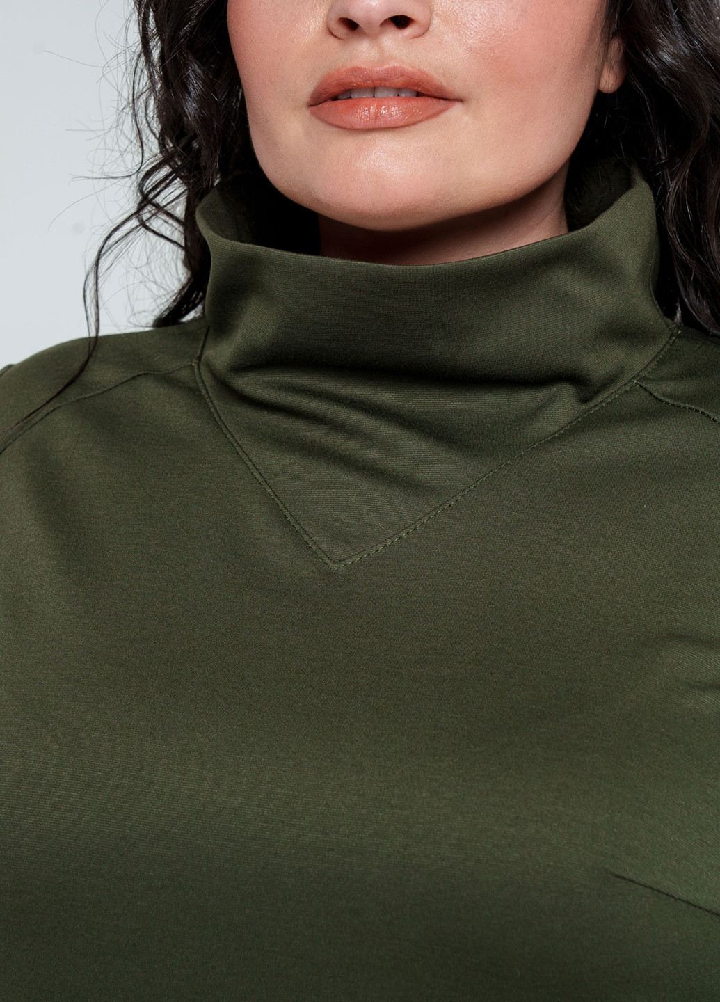 Оливкова (хакі) кежуал сукня A'll Posa однотонна