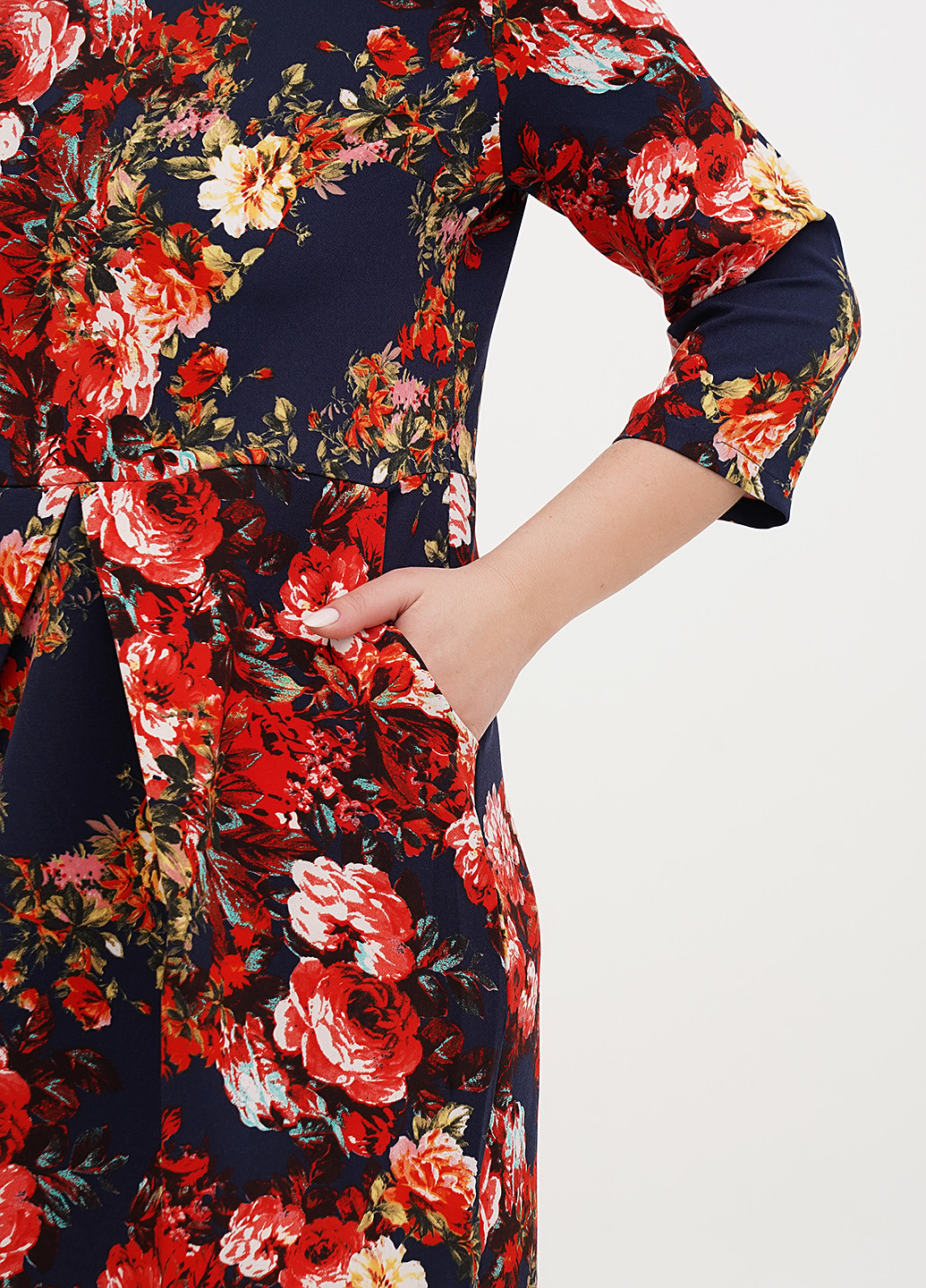 Темно-синя кежуал сукня Imperial з квітковим принтом