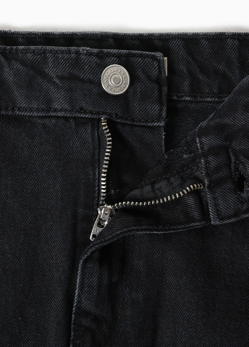 Черная джинсовая однотонная юбка Colin's