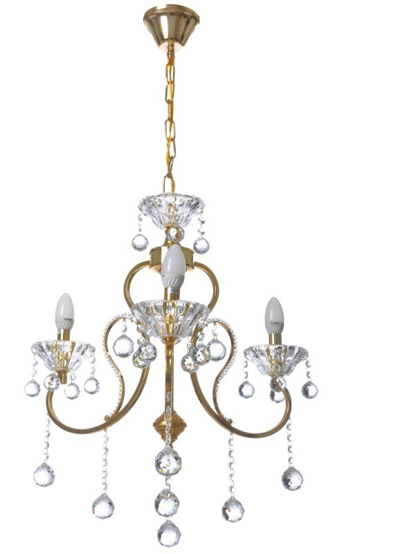 Люстра свічка підвісна прованс кришталева BCL-659S/3 E14 G Brille (253887097)