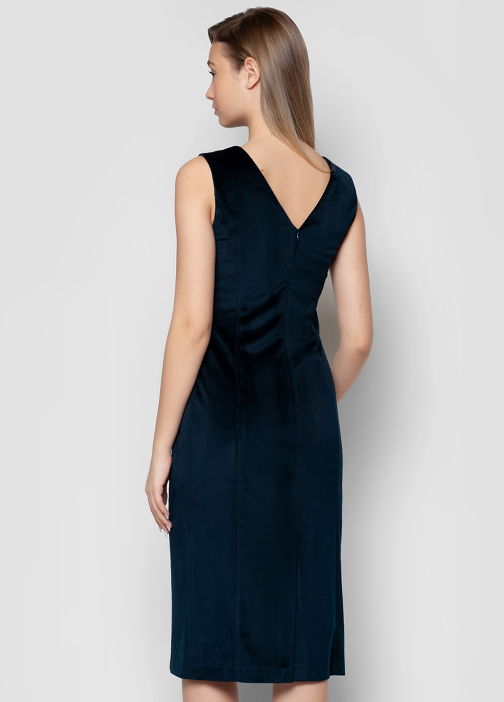 Темно-синя ділова плаття, сукня футляр Arber Woman однотонна