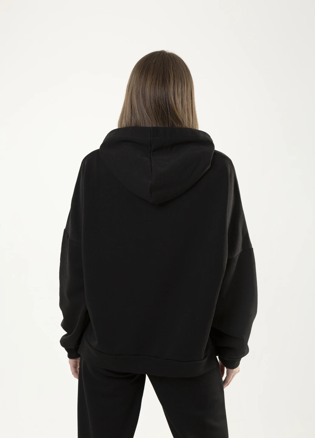 Худі жіноче "Slit" Oversize чорний Intruder (229691490)