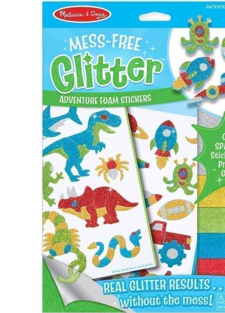 Набір для творчості Об'ємні блискучі наклейки Пригода (MD19501) Melissa&Doug (254067080)