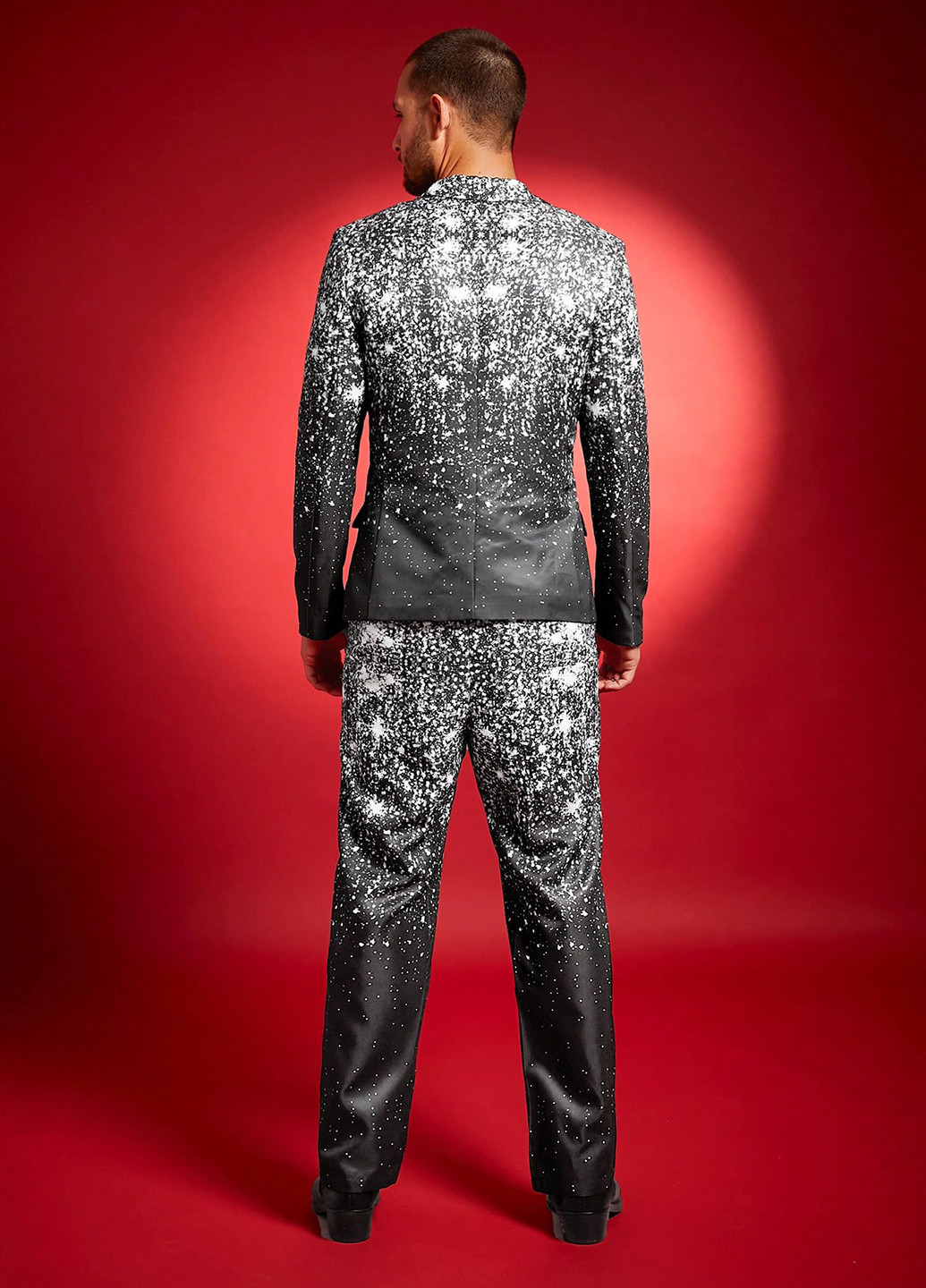 Черный демисезонный костюм (пиджак, брюки) брючный SHEIN