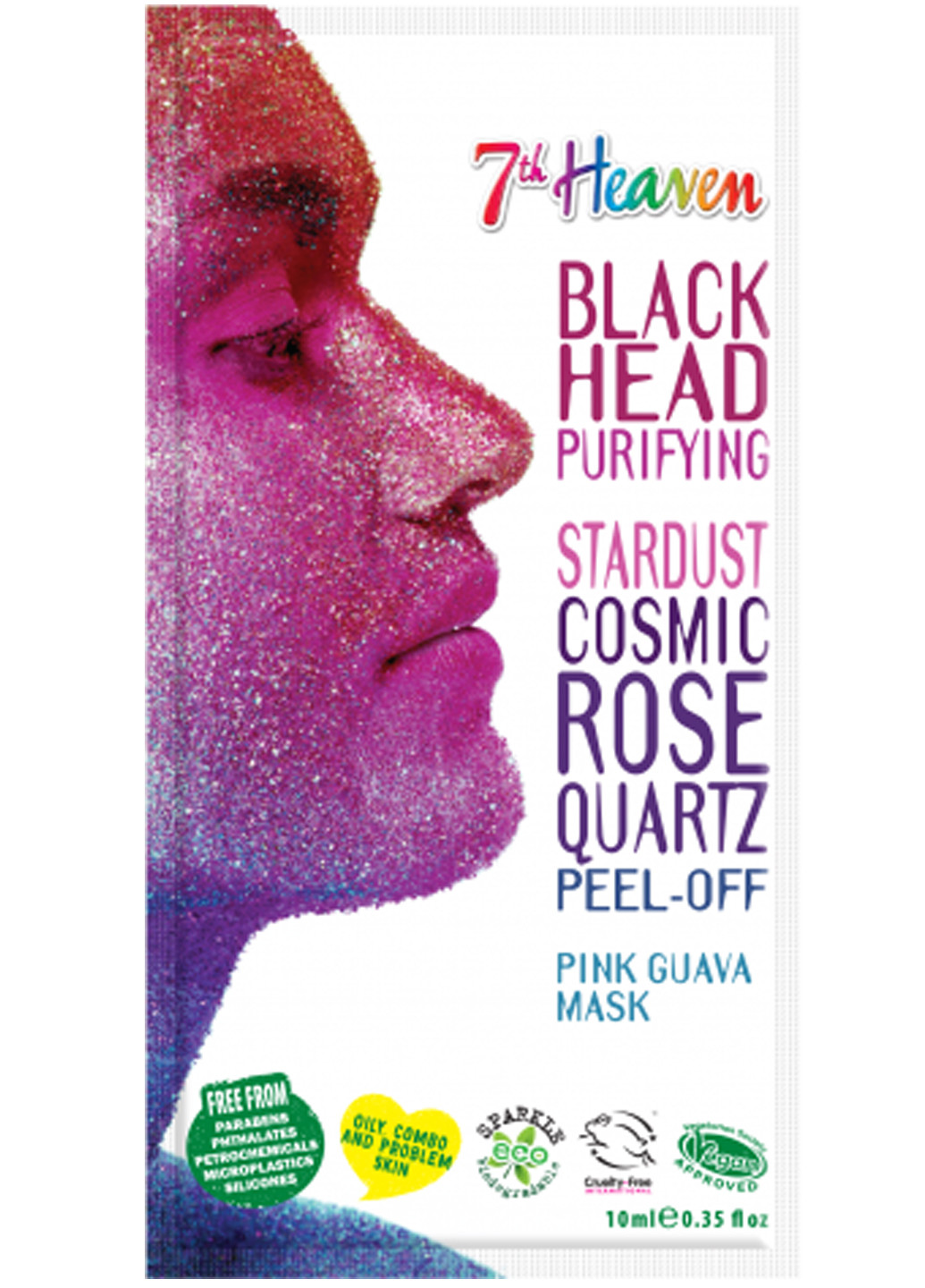 Маска-пленка Stardust Cosmic Rose Quartz Peel-Off Pink Guava Mask 10г 7th Heaven (225646791)