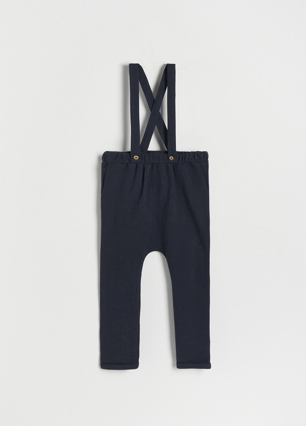 Темно-синие кэжуал демисезонные брюки зауженные Reserved