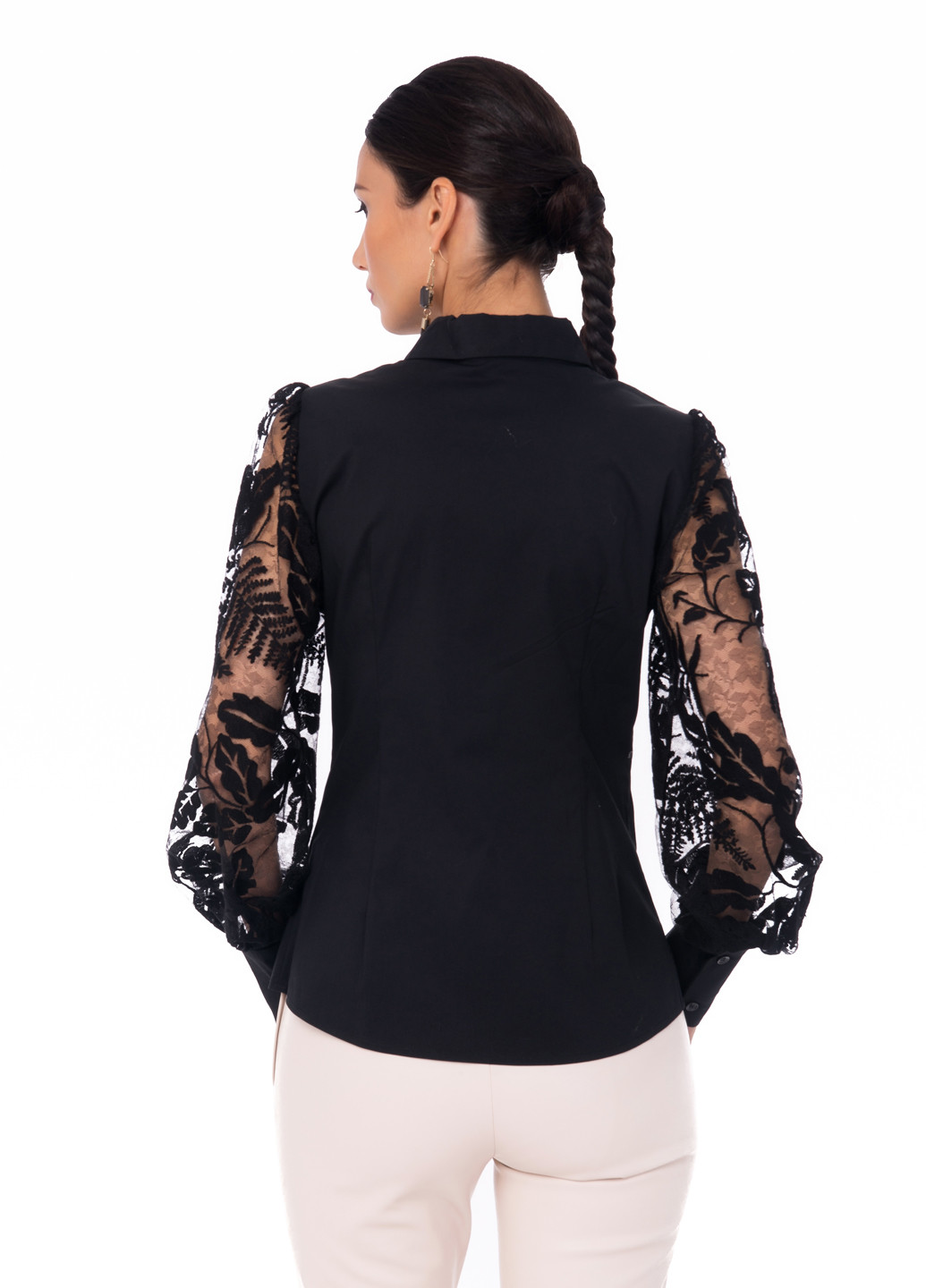 Черная демисезонная блуза Iren Klairie