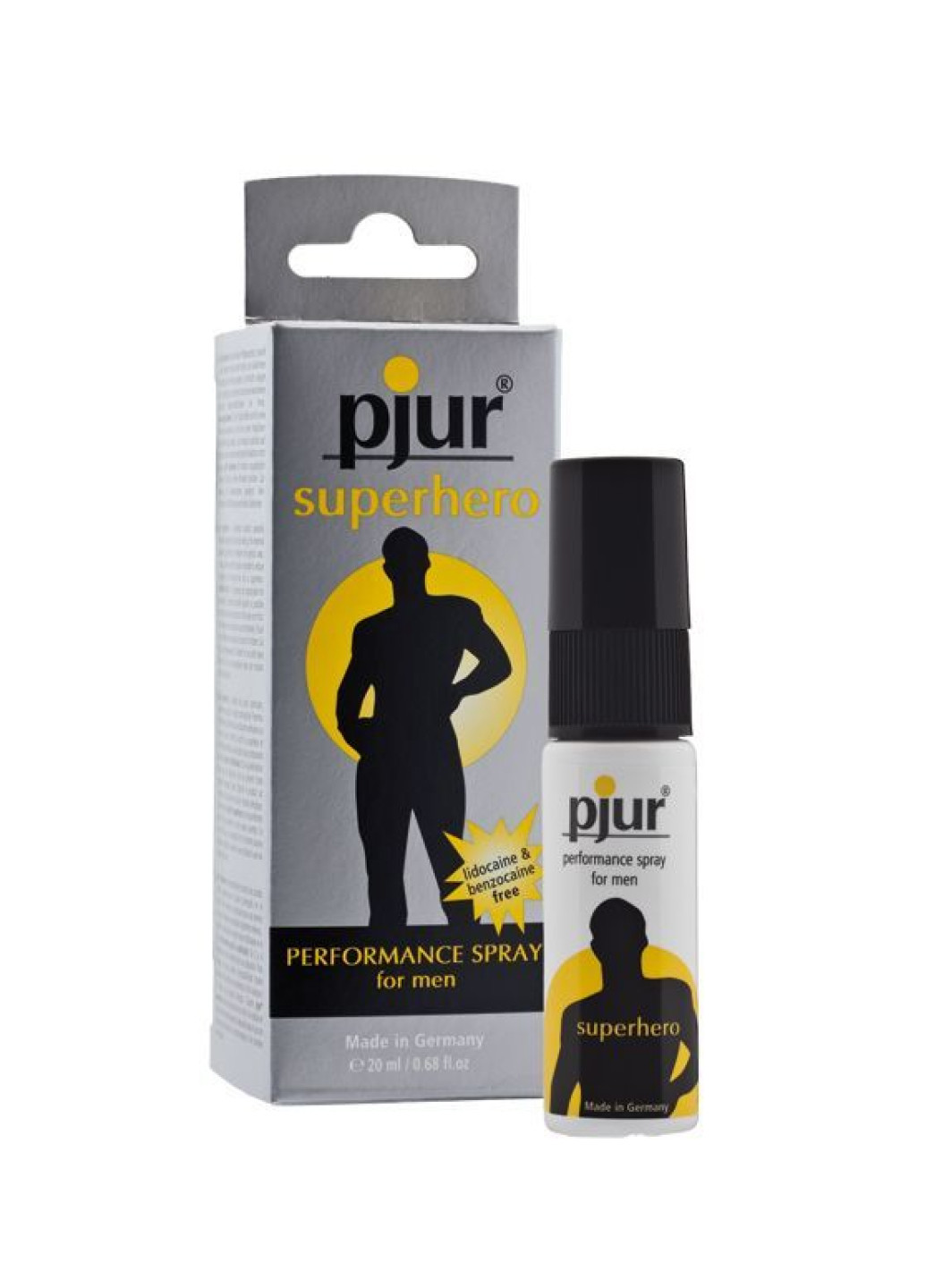 Пролонгирующий спрей Superhero Spray 20 мл, впитывается в кожу, натуральные компоненты Pjur (251276845)