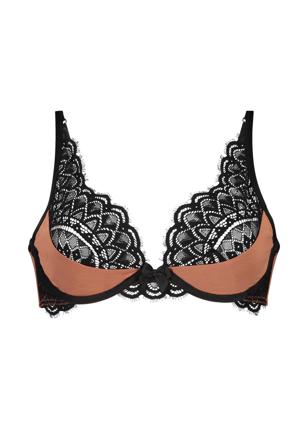 Коричневий бюстгальтер Hunkemoller з кісточками поліамід, мереживо