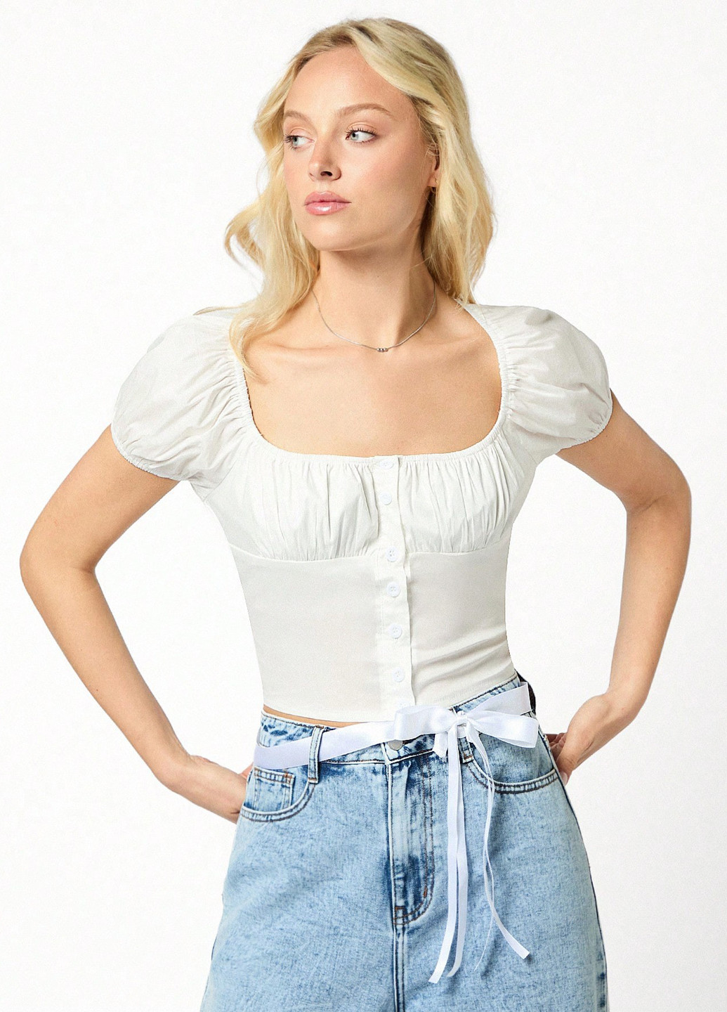 Біла блуза SHEIN