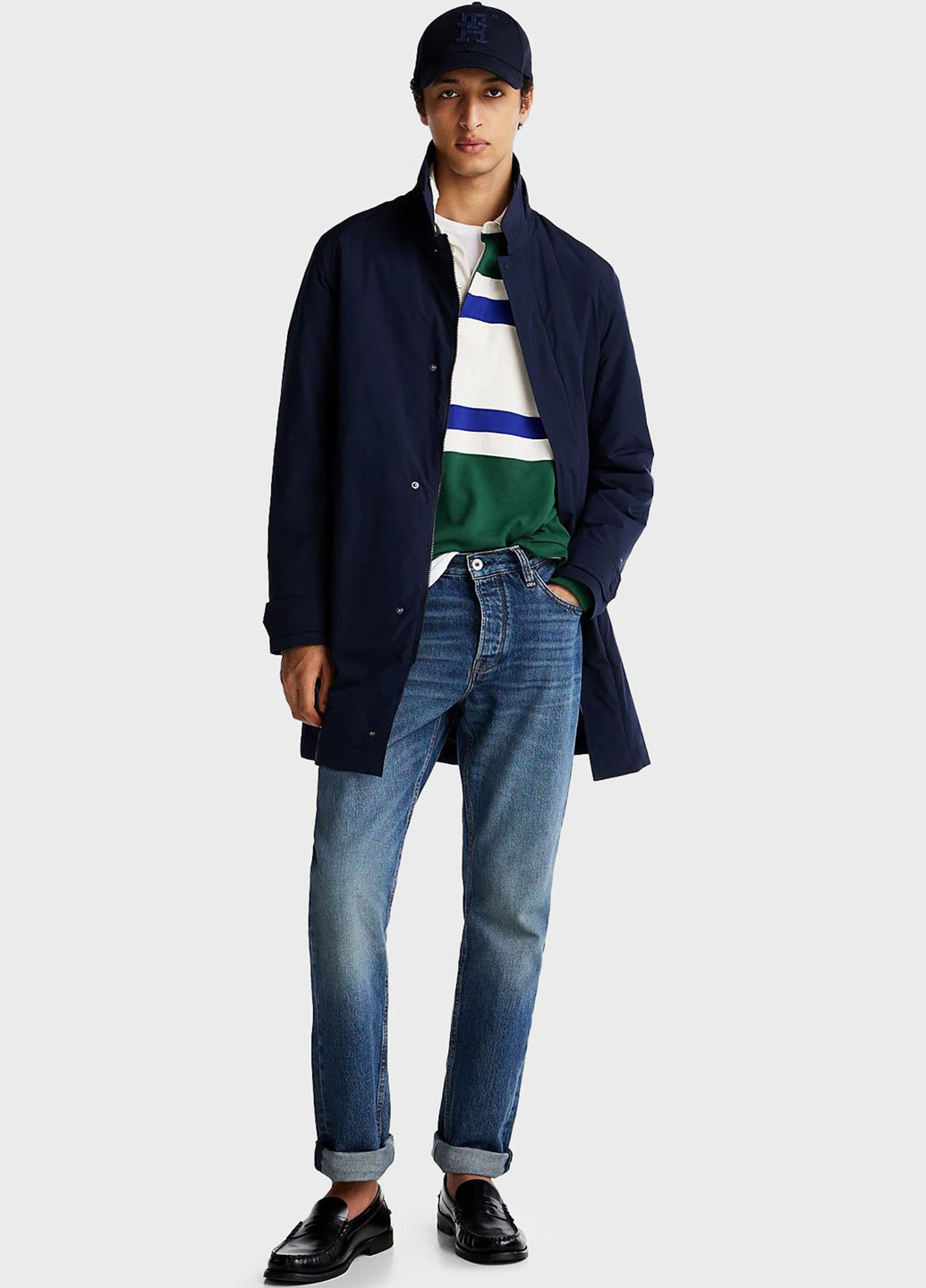 Плащ Tommy Hilfiger на кнопках, на молнии прямой (347246555)