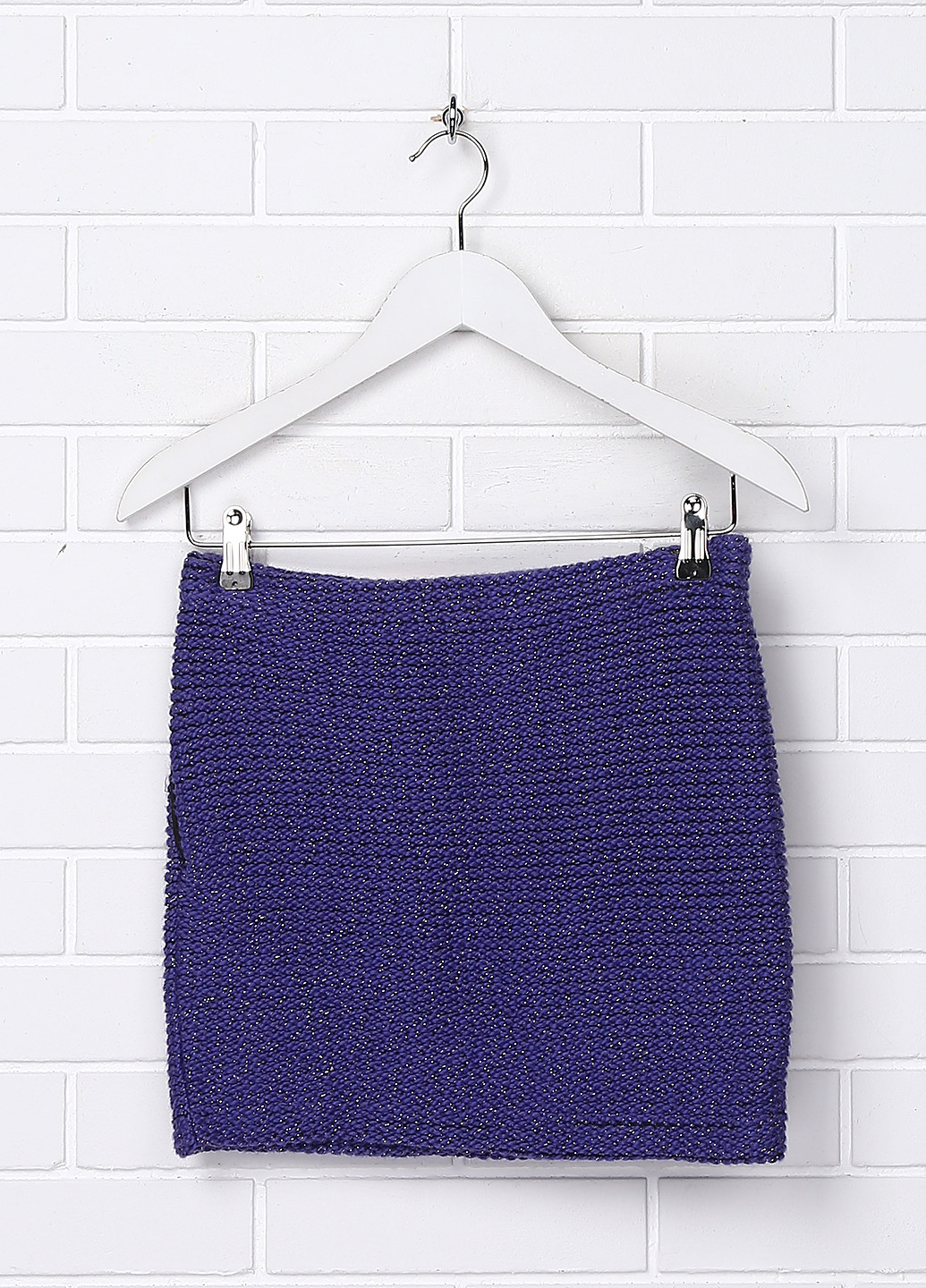 Светло-фиолетовая кэжуал однотонная юбка No Brand мини