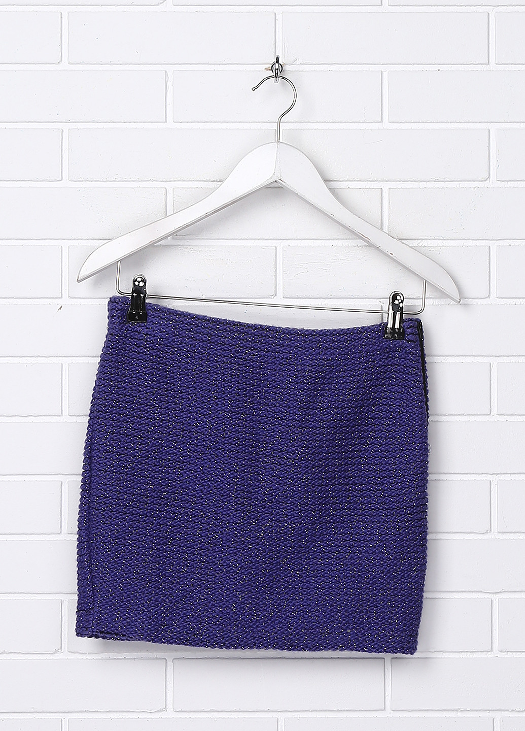 Светло-фиолетовая кэжуал однотонная юбка No Brand мини