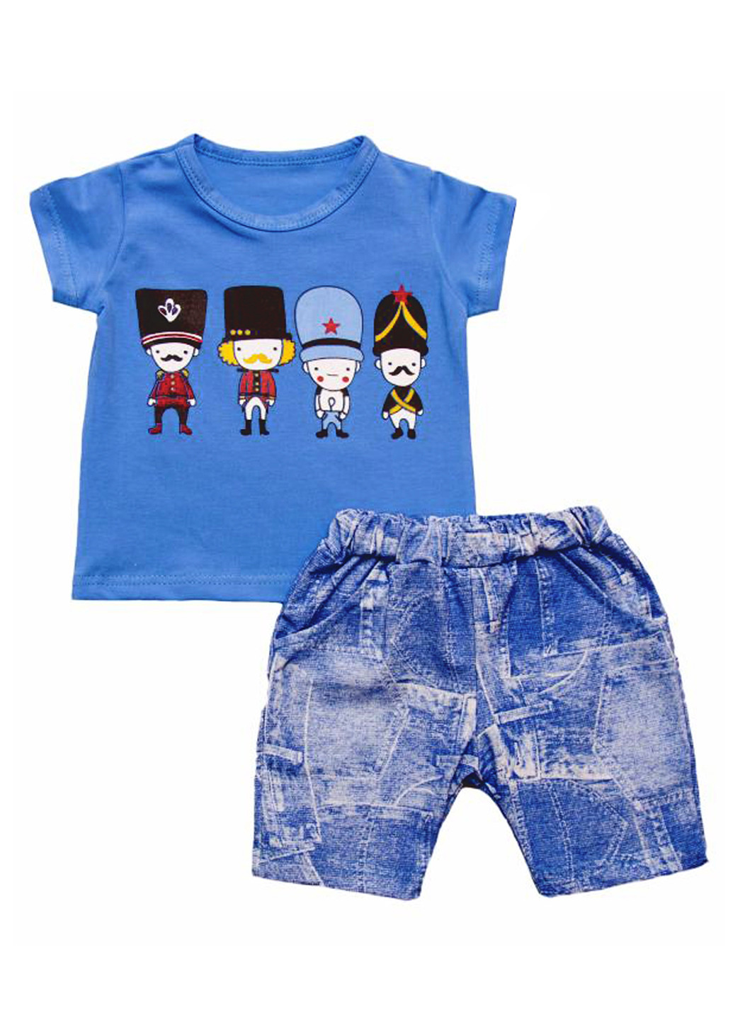 Синий летний комплект (футболка, шорты) BabiesBerries