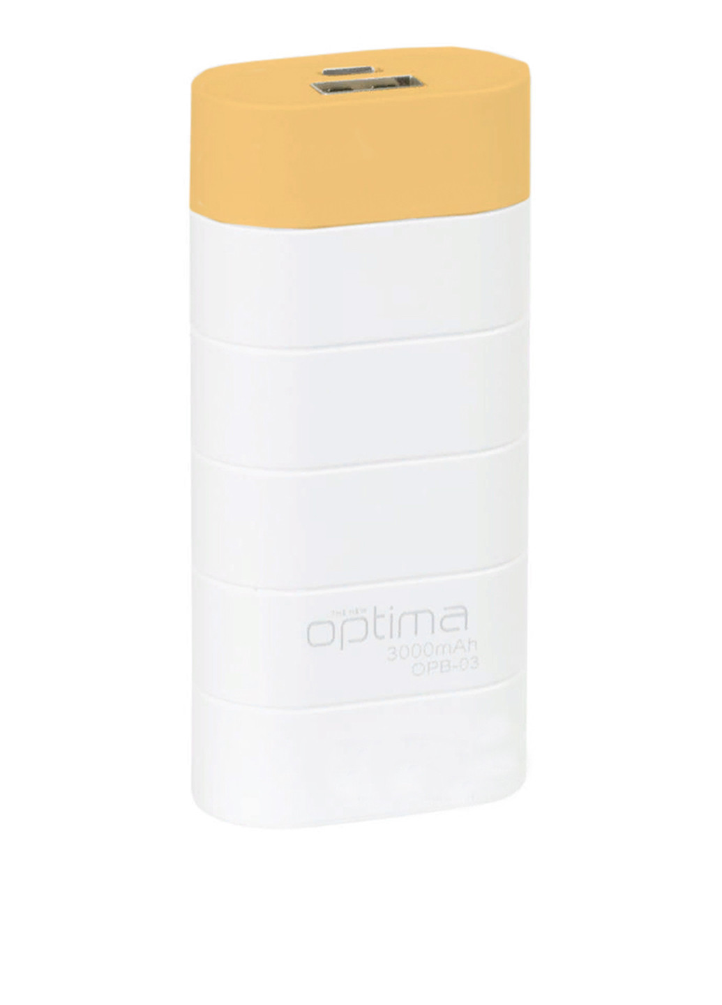 Универсальная батарея Promo Series 3000mAh White/Orange (павербанк) Optima OP-3