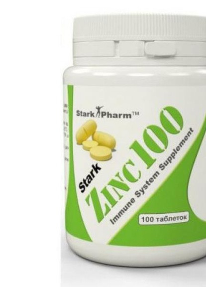 Минерал цинк Zinc 100mg 100 tabl Stark Pharm (254845356)