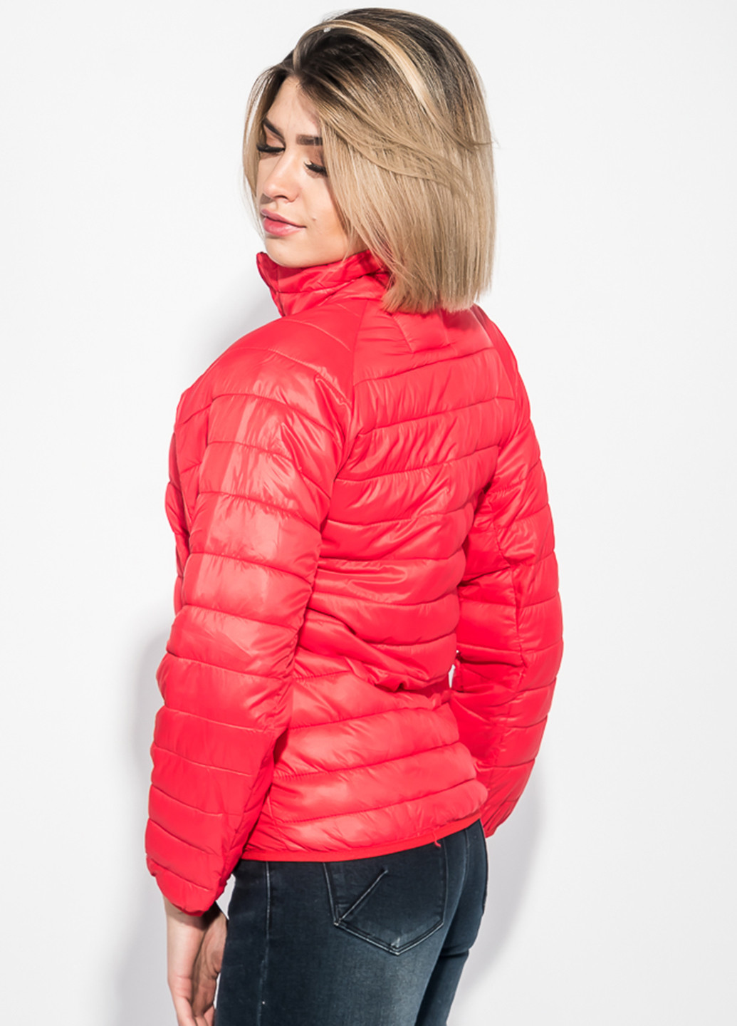 Яскраво-червона демісезонна куртка Time of Style