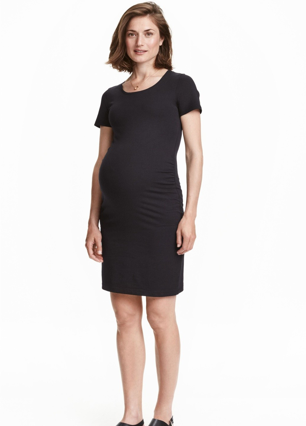 Чорна кежуал плаття для вагітних H&M однотонна