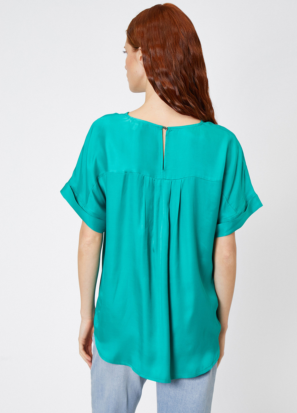 Бирюзовая блуза KOTON