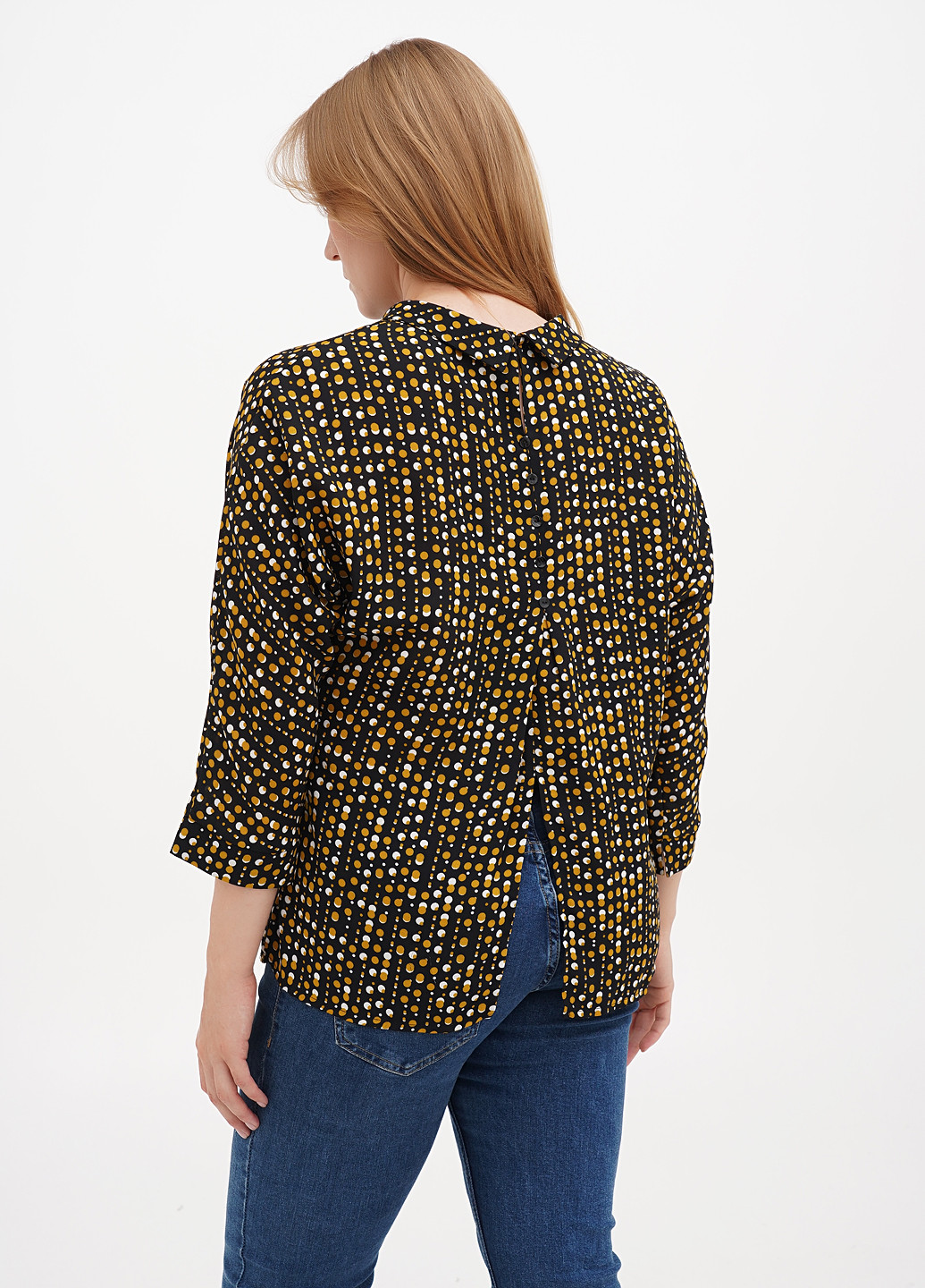 Гірчична блуза Sassofono