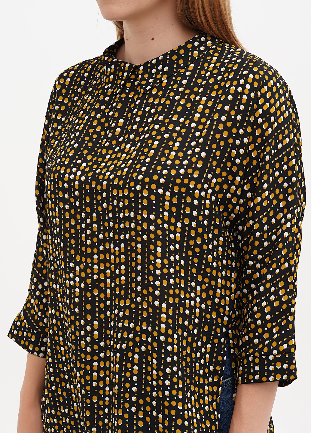 Гірчична блуза Sassofono