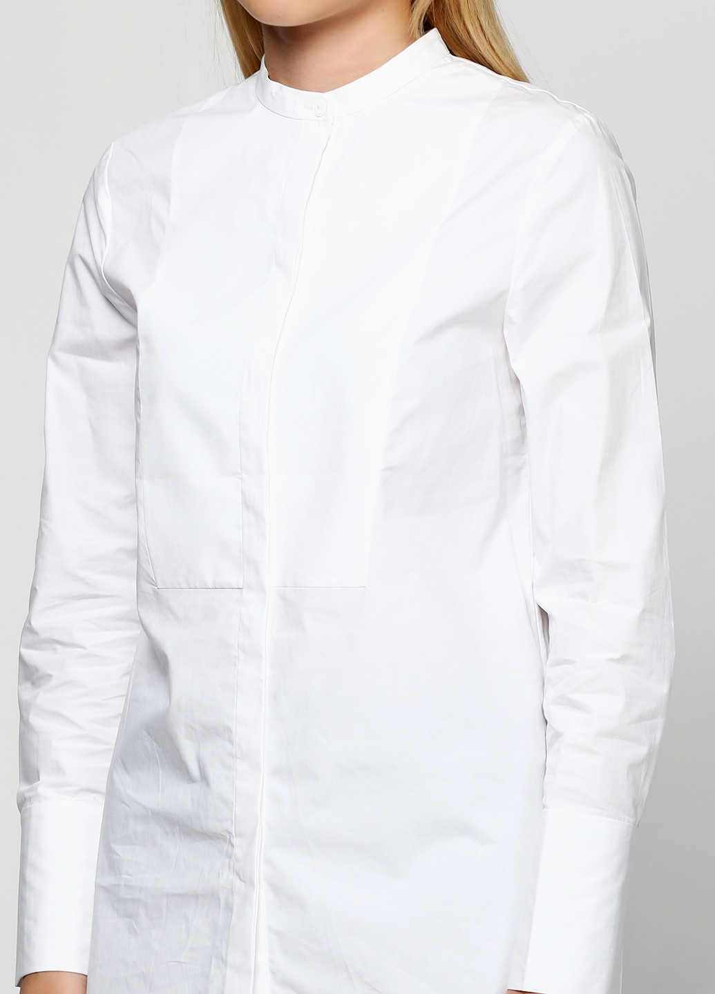 Белая кэжуал рубашка однотонная Cos